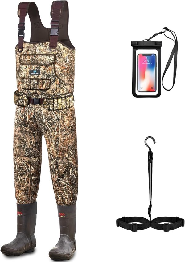 Fishing Waders for Men,Hunting and Waterproof Neoprene Wader for Men with 600G Insulation and Includes Boots - Image 8