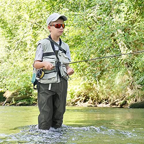 Magreel Child Chest Waders Waterproof Nylon Youth Waders with Boots Fishing & Hunting Waders for Toddler Children Boys Girls - Image 6