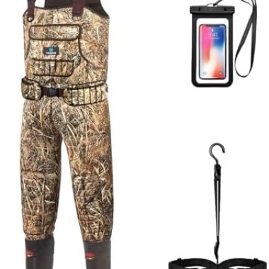 Fishing Waders for Men,Hunting and Waterproof Neoprene Wader for Men with 600G Insulation and Includes Boots