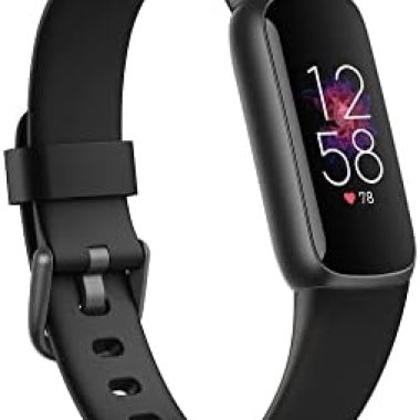 Fitbit Luxe Fitness and Wellness Tracker with Stress Management, Sleep Tracking and 24/7 Heart Rate, Black/Graphite, One Size (S & L Bands Included) (Renewed)