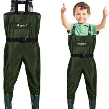Magreel Child Chest Waders Waterproof Nylon Youth Waders with Boots Fishing & Hunting Waders for Toddler Children Boys Girls